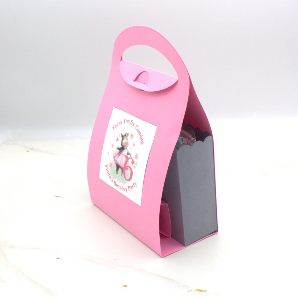 Ballerina Hippo Crayon Suitcase Party Favor