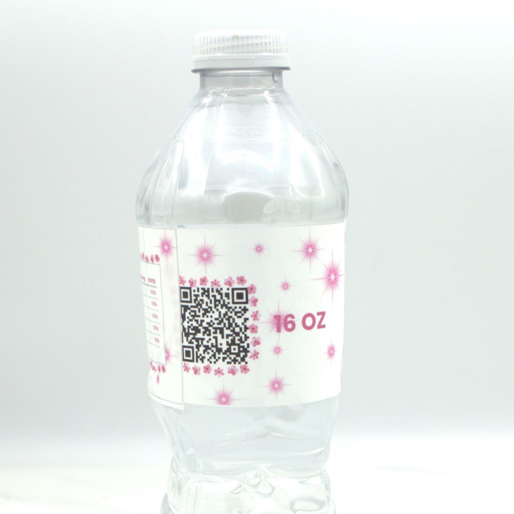 Ballerina Hippo Water Bottle Labels