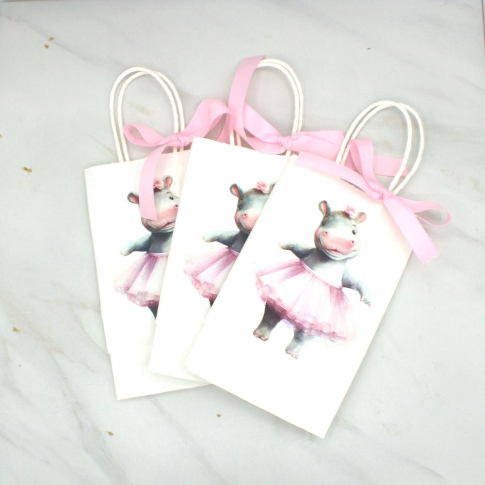 Ballerina Hippo Gift Bags